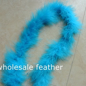25 Colors 18g turquoise marabou feather boa Turkey Fluff  Strip Fluffy puffs Boa