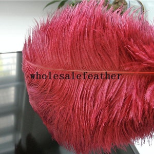 100 pcs burgundy wine red ostrich feather plume for wedding centerpiece wedding decor party supply