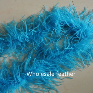 25 colors 4 ply turquoise ostrich Feather Boa for Costume supply party supply