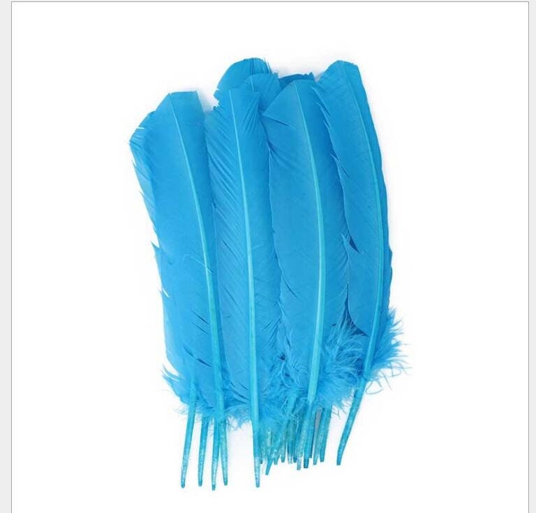 Royal Blue Chandelle Feather Trim