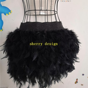 28 colors hip length straight feather skirt for dancewear supply party dress