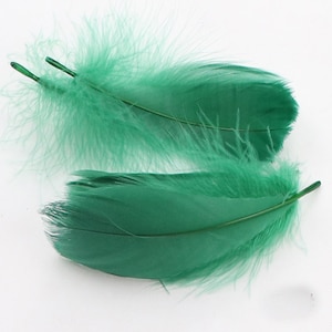 24 colors 100 pcs deep blue GOOSE feathers loose 3-5 inch (8-13cm)