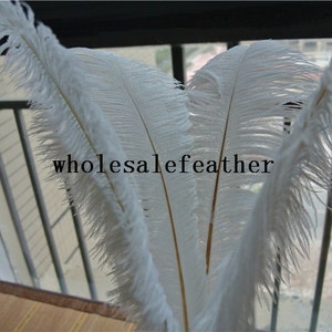 20 pcs white ostrich feather plume for wedding centerpiece wedding decor party event supplies decor