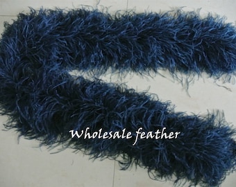 Navy blue dark blue ostrich Feather Boa 3-20 ply 10 colors for Costume supply