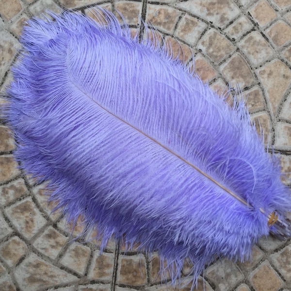 100 pcs light purple lavender  ostrich feather plumes for wedding centerpiece wedding decor