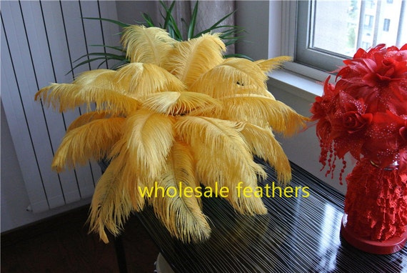 Vase Wedding Decoration Feathers, Artificial Feathers Plants