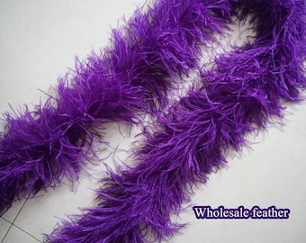 24 colors 8 ply purple ostrich Feather Boa for Costume supply party supply