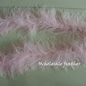 24 colors 6 ply light pink ostrich Feather Boa for Costume supply party supply