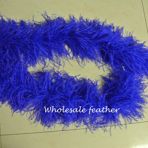 33colors 7 ply royal blue ostrich Feather Boa for Costume supply party shops supply