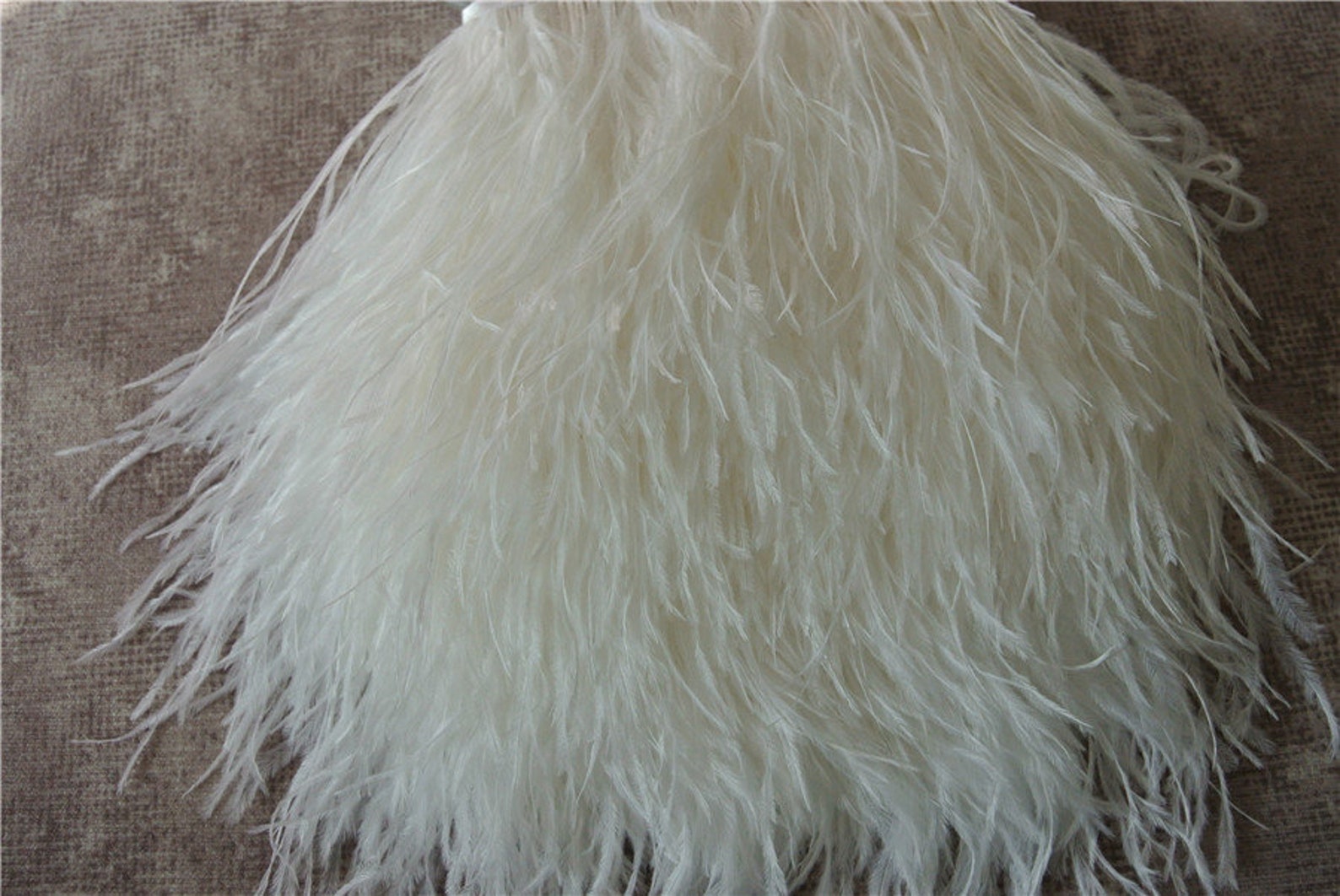 2 Yards/lot White Ostrich Feather Trim Fringe Ostrich Feather Etsy
