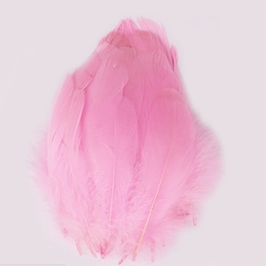 42 colors 100 pcs light pink GOOSE feathers loose for craft supply 4-7 inch (12-17cm)