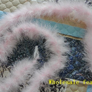 18-20g 30g white Clothing Accessories Turkey Fluff Multi Color Strip Fluffy Boa Happy Birthday Party Wedding Decorations Supplies