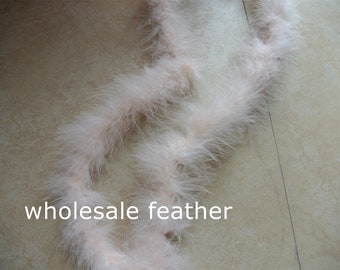 13g Ivory Marabou Feather Boa Turkey Fluff 25 Colors Strip  display picture 1