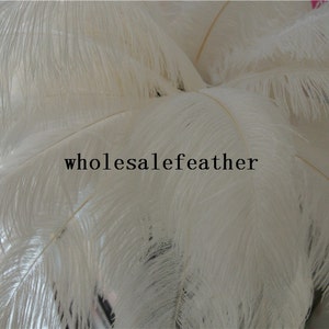 50 pcs WHITE ostrich feather plume for wedding centerpiece wedding decor party decor prom supply image 4