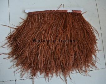 red dark brown ostrich feather trimming fringe ostrich feather trim for party craft supply sewing supply