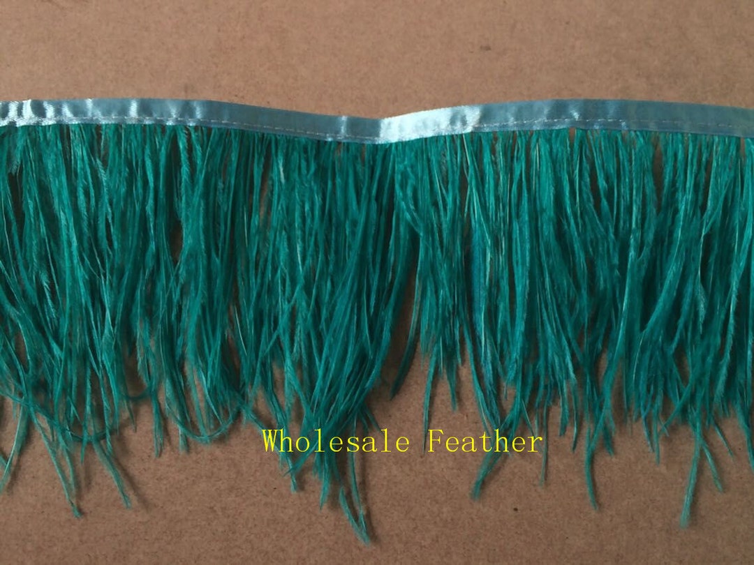 10 Yards/lot Ocean Green Dark Green Ostrich Feather Trimming - Etsy