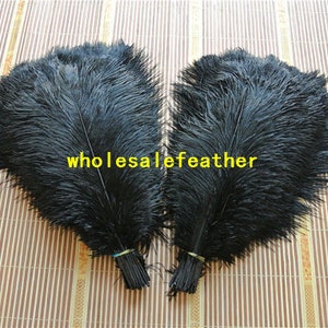 100 pcs black ostrich feather plumes for wedding centerpieces wedding decor party event supply image 1