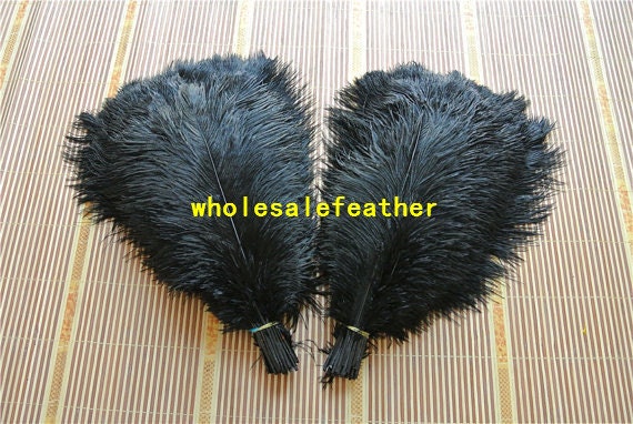 Natural Ostrich Wing Plumes - per 5 feathers