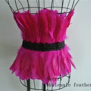 white purple red black orange hot pink royal blue turquoise yellow lime green Carnival Rooster coque feather belt feather costume belt