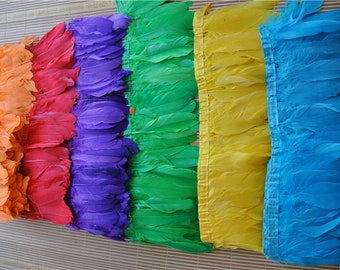 2 meters 32 colors goose feather trim goose feather fringe trim