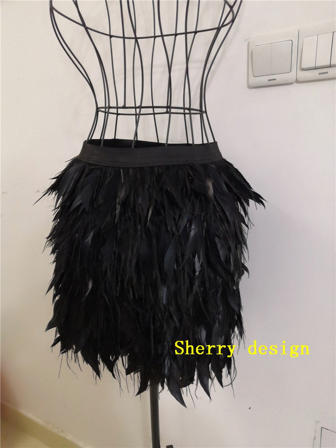 Zuri Sequin Black Feather Top – Lace & Beads