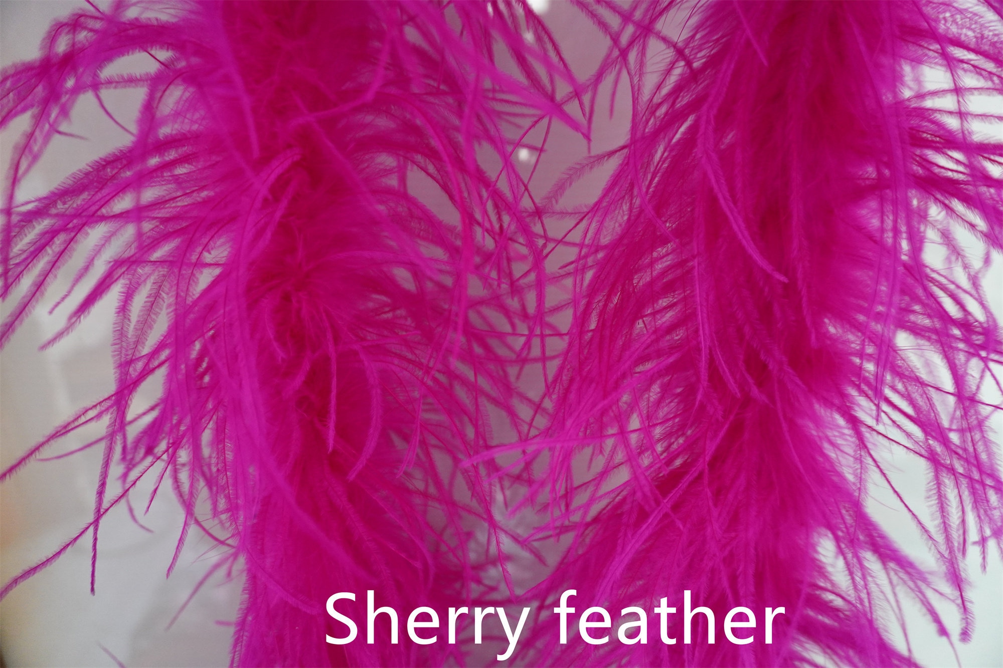 24 colors 3 ply hot pink ostrich Feather Boa for Costume supply party supply