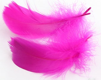 24 couleurs 100 pcs rose vif GOOSE plumes lâches 3-5 pouces (8-13cm)