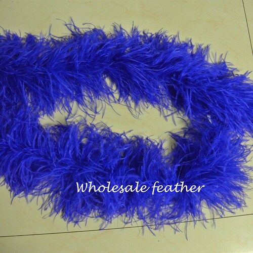 33colors 7 ply royal blue ostrich Feather Boa for Costume supply party shops supply