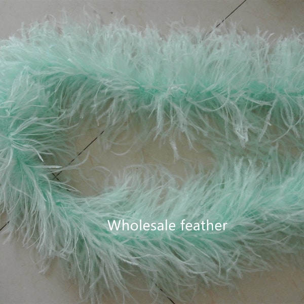 24 colors 1-20 ply mint green ostrich Feather Boa for Costume supply party supply