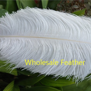 10 pcs WHITE ostrich feather plume for wedding centerpiece wedding decor prom supply
