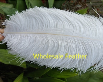 10 pcs WHITE ostrich feather plume for wedding centerpiece wedding decor prom supply