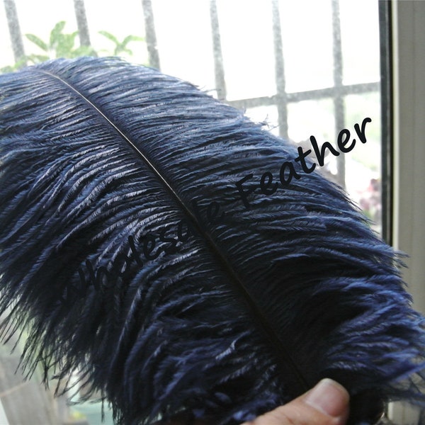 100 pcs navy blue dark blue ostrich feather plumes for wedding centerpieces wedding decor party event supply