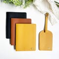 Personalized Leather Passport Holder, Engraved Initials Vegan Leather Passport Cover, Custom Luggage Tag&Passport Case, Passport Wallet product logo