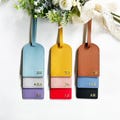 Personalized Vegan Leather Luggage Tag, Engraved Monogram Luggage Tag, Custom Luggage Tag, Suitcase Tag, Wedding Party Favors, Travel Gifts product logo