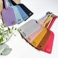 Personalized Leather Luggage Tag, Engraved Name Vegan Luggage Tag, Custom Luggage Tag, Monogram Suitcase Tag, Wedding Favors, Travel Gifts product logo