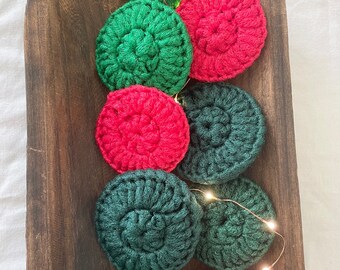 Dish Scrubber Set, Crochet Dish Scrubber Set