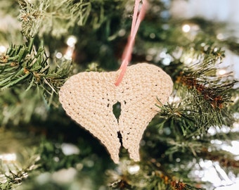 Myla Grace Angel Wing Ornament | Made To Order | Angel Wings Ornament | Angel Wing Charm | Sentimental Christmas Ornament In Memory Of