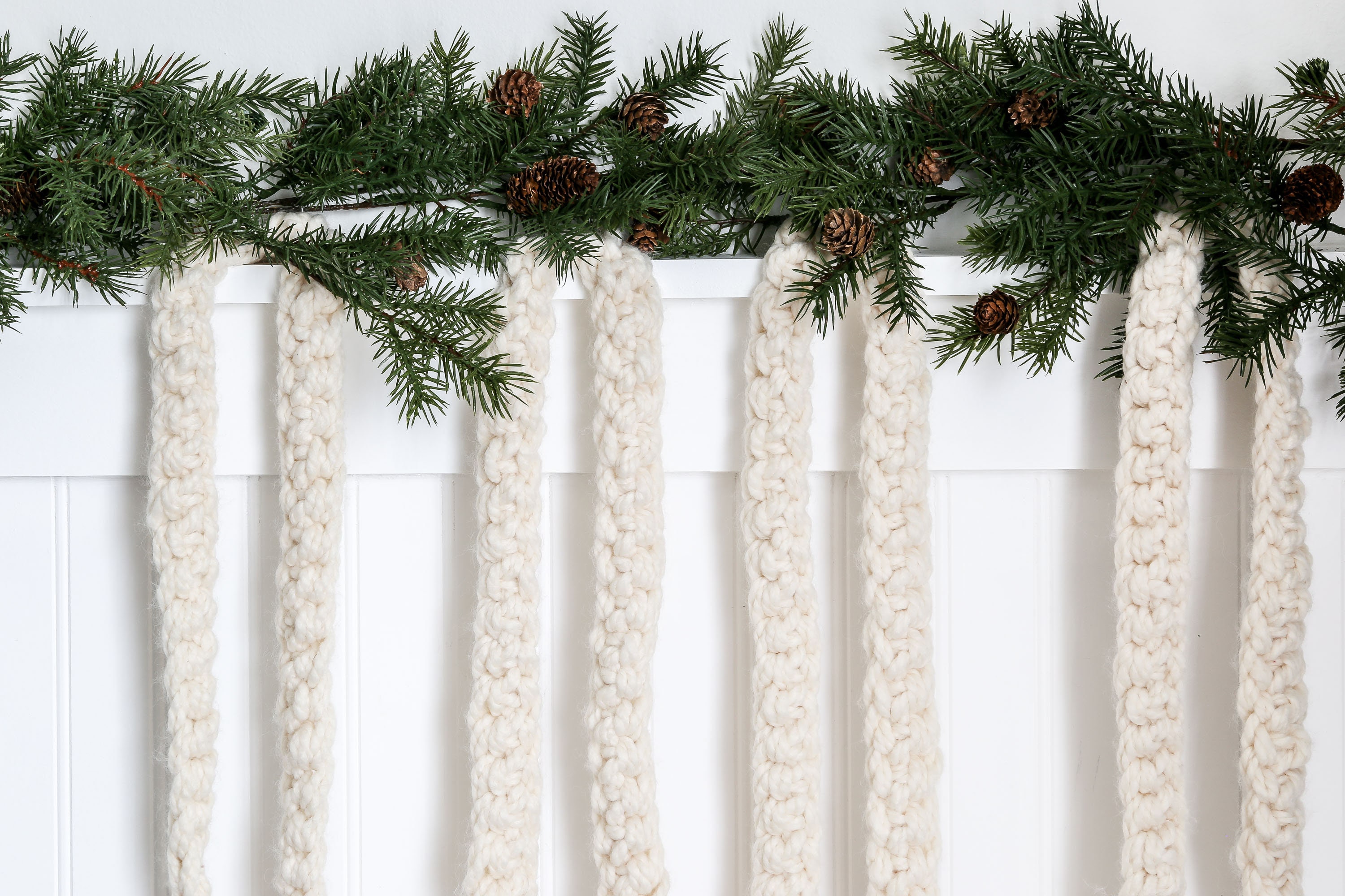 Crochet Christmas Tree Garland Made to Order 45 Week Etsy