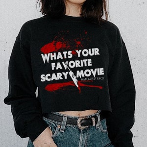 Whats Your Favorite Scary Movie Sweater Scream Movie Sweater Scream Movie Gift Horror Sweater Horror Gift