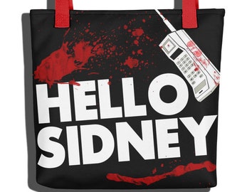 Scream Movie Tote Hello Sidney Tote Bag Halloween Bag Sidney Prescott Tote Bag
