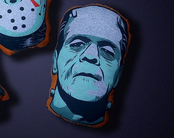 Frankenstein Halloween Plush Pillow Halloween Decor Horror Decor Halloween Pillow Horror Pillow Horror Gift