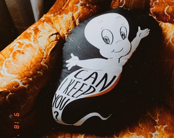 Casper Pillow Halloween Pillow Halloween Decor Can I Keep You Casper the Friendly Ghost