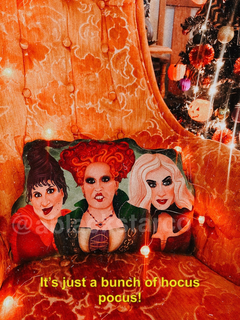 Sanderson Sisters Halloween Pillow Halloween Decor Hocus Etsy