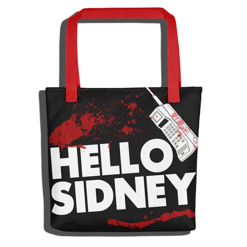 Scream Movie Tote Hello Sidney Tote Bag Halloween Bag Sidney Prescott Tote Bag