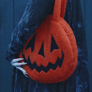 Pumpkin | Jack-O-Lantern Tote Bag | Halloween Purse