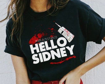 Hello Sidney Tshirt Scream Shirt Halloween Shirt Horror Shirt Horror Gift