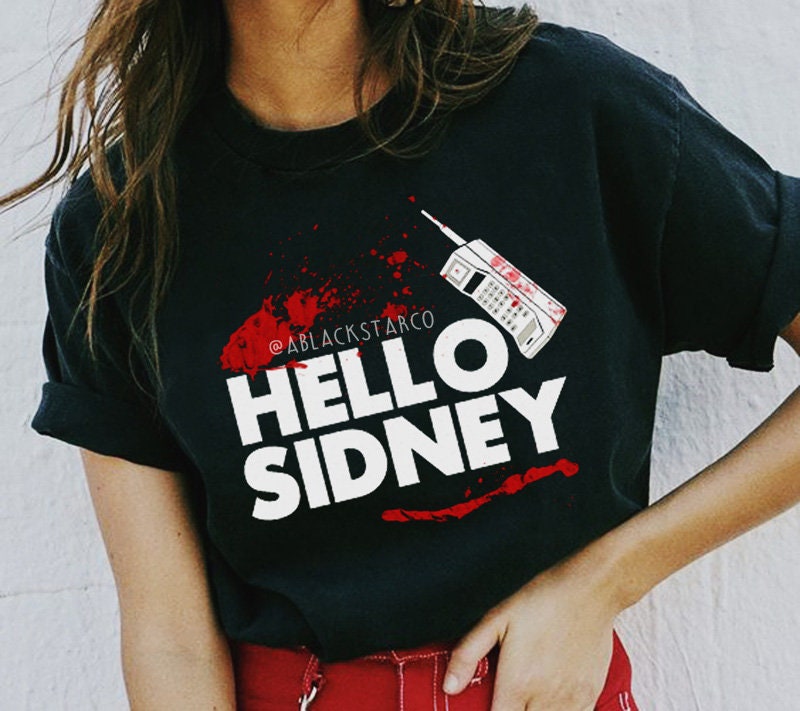 Hello Sidney Tshirt Scream Shirt Halloween Shirt Horror Shirt Etsy