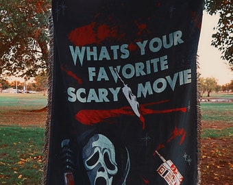 Scream Woven Blanket/Tapestry, Horror Blanket/Tapestry