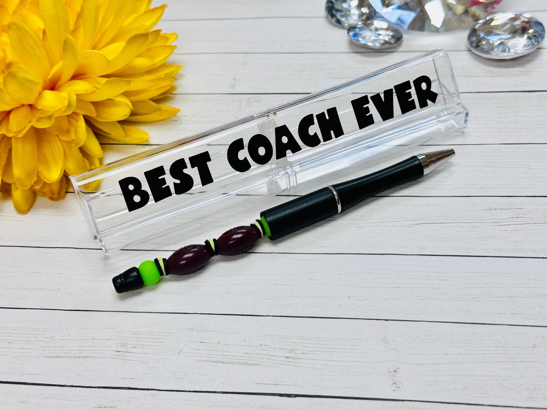 Best Football Coach Ever Gift Pen and Case Gift for School Etsy