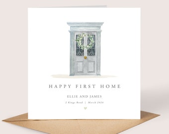 Personalised New Home Card, Happy New Home, New Home Congratulations, First Home Card, Moving House Card